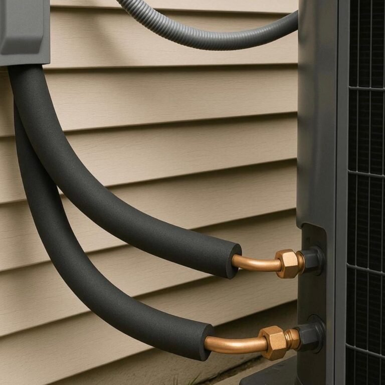 Line connections for Copper refrigerant pipes
